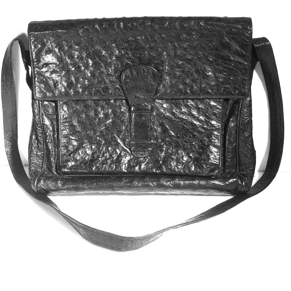 MADLER GENUINE OSTRICH HANDBAG